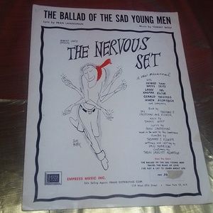 Vgt THE NERVOUS SET 1959 sheet music
